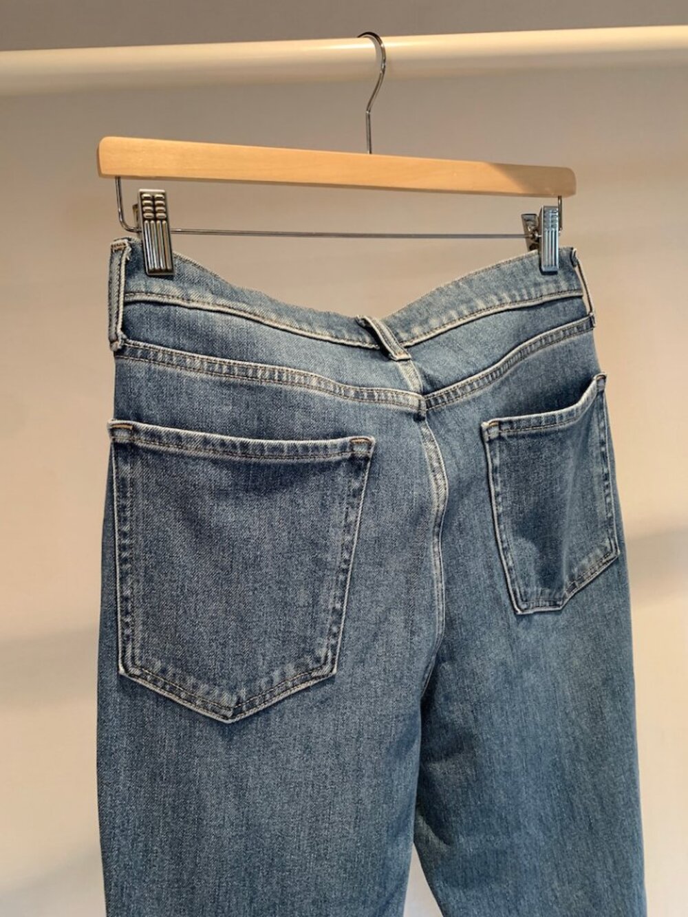 Banana Republic Premium Denim Ultra High‑Rise Slim Fit Jeans Med Blue Size 29 - Picture 9 of 12